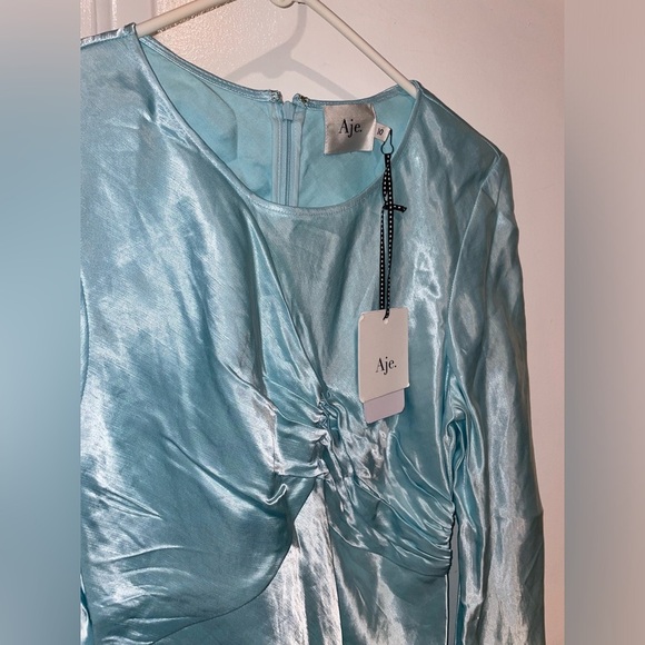 New! Aje. Moonglade Pierced Top in Spearmint Blue 🩵 size 10 NWT! - Picture 11 of 16